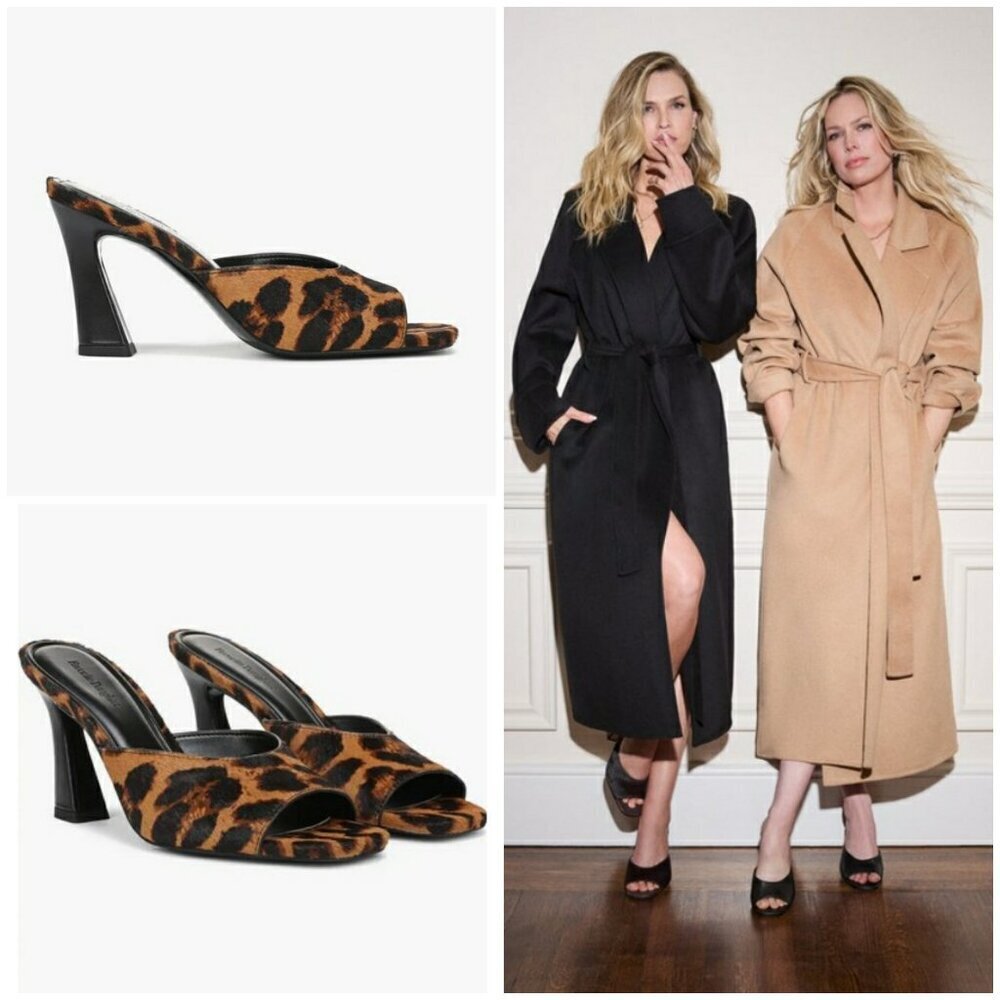 💕FAVORITE DAUGHTER Katharin Calf Hair Sandal Brandy Brown Leopard Print 11 NWT